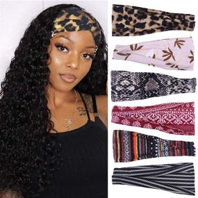 img 4 attached to Kachanaa Headbands Leopard Turbans Accessories