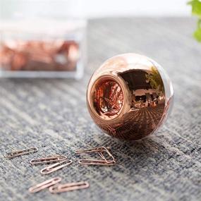 img 2 attached to MultiBey NE0600607: Rose Gold Luxury Paper Clips - Elegant Magnetic Lid Holder | 100 Pack, 28mm