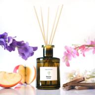 🍊 marriott hotel inspired: citrusy grapefruit reed diffuser for home & bathroom - ocean breeze, woodsy sandalwood fragrance - scented oil sticks логотип