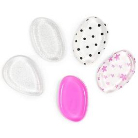 img 4 attached to 🧽 Pack of 5 Silicone Foundation Makeup Sponges