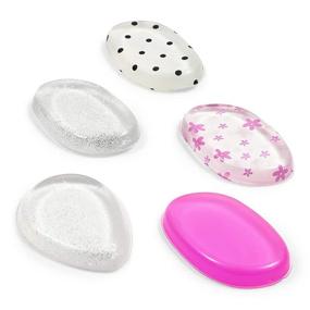 img 1 attached to 🧽 Pack of 5 Silicone Foundation Makeup Sponges