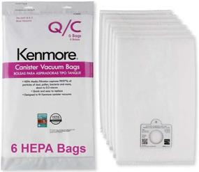 img 3 attached to Sears Genuine Kenmore Canister Vacuum Bags 53292 Type Q - C HEPA: 6-Pack for Powerful Canister Vacuum Cleaners