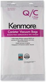img 4 attached to Sears Genuine Kenmore Canister Vacuum Bags 53292 Type Q - C HEPA: 6-Pack for Powerful Canister Vacuum Cleaners