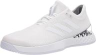 adidas adizero ubersonic silver sneaker: lightweight and stylish footwear for athletics logo