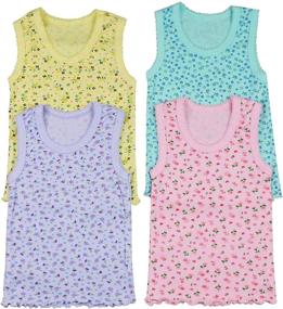img 3 attached to 👚 ToBeInStyle Girls Pack: Stylish Ruffle Tank Tops, Tees & Blouses for Girls' Clothing