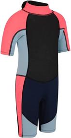 img 3 attached to Kids Shorty Wetsuit - 2.5mm Neoprene Junior Wetsuit by Mountain Warehouse