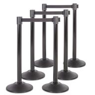 🌟 premium us weight retractable stanchion: scratch resistant and user-friendly logo