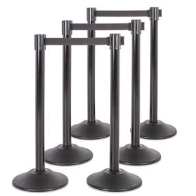 img 4 attached to 🌟 Premium US Weight Retractable Stanchion: Scratch Resistant and User-friendly