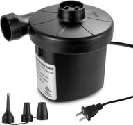 💨 lihebcen electric air pump: fast inflation and deflation for air mattresses, pools, and inflatables - 3 nozzles, 130w logo