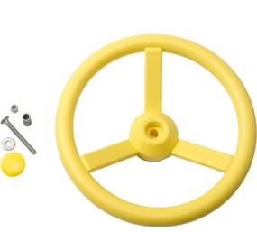 img 2 attached to 🚗 Yellow Steering Wheel for Gorilla Playsets 07-0004-Y with Mounting Hardware