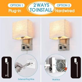 img 3 attached to 💡 Convenient Bedside Wall Mount Light with Outlet and Dimmable Switch - Ideal for Bedroom, Living Room, and Hotel Spaces