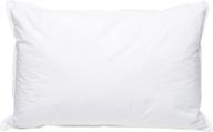 🔺 standard soft white goose down pillow by pillowtex - high-end quality logo