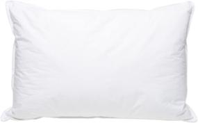 img 4 attached to 🔺 Standard Soft White Goose Down Pillow by Pillowtex - High-End Quality