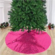 pardecor tree skirt tree skirt sequin seasonal decor logo