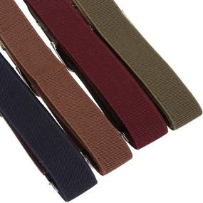 img 3 attached to 👦 Stylish and Versatile: BMC Boys 4pc Adjustable Elastic Band With Leather Loop Belt Set in Assorted Colors