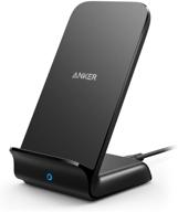 🔌 anker wireless charger stand powerwave 7.5 with qi-certified fast charging for iphone se, 11 pro max, samsung galaxy s20, note 10 (black, no ac adapter) logo