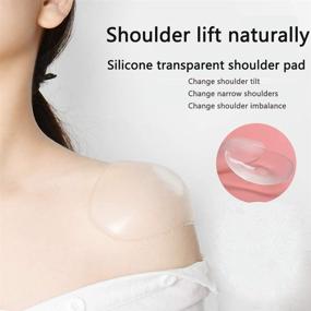 img 3 attached to 🧺 Silicone Shoulder Pads for Enhanced Shoulder Appearance – 2 Pack | Adhesive Push-up Pads for Women and Men | Ideal for Suits, Blazers, Clothes, Blouses, and T-Shirts