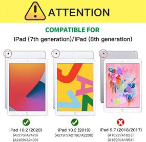 img 3 attached to 📱 Cantis Case for iPad 9th/8th/7th Generation - Dual Layer Shockproof Protective Case with Built-in Screen Protector - Clear, 10.2 inch 2021/2020/2019 iPad