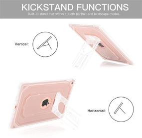 img 2 attached to 📱 Cantis Case for iPad 9th/8th/7th Generation - Dual Layer Shockproof Protective Case with Built-in Screen Protector - Clear, 10.2 inch 2021/2020/2019 iPad