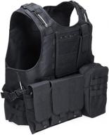 🎯 ultimate protection and versatility: atairsoft molle tactical airsoft paintball vest logo