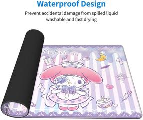 img 1 attached to 🖱️ 15.8x29.5Inch Large Gaming Mouse Pad with Kawaii Anime Design - Non-Slip Rubber Base for Notebook, Office, Computer Keyboard