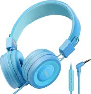 🎧 rienok kids headphones with built-in microphone - safe volume limit 85/94db for girls and boys, compatible with ipad, fire tablet, smartphones logo