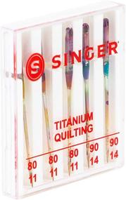 img 3 attached to 🧵 Premium 2-Pack SINGER MULTI04810-2 Titanium Universal Quilting Machine Needles: Versatile and Durable