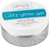 ✨ shimmery splendor: discover gina k designs' glitz glitter silver logo