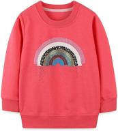 bumeex toddler girl cotton crewneck christmas sweatshirt outfit – trendy christmas clothing logo