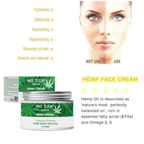 img 2 attached to 🌷 Revitalize and Nourish Your Skin with MO TULIP Hemp Oil Face Cream - Hydrating, Anti-Aging, and Collagen-Boosting Solution (2oz)