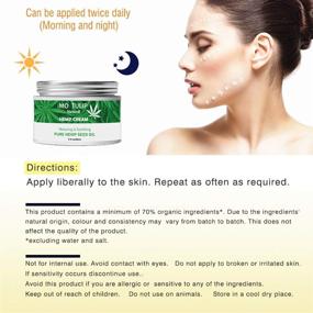 img 3 attached to 🌷 Revitalize and Nourish Your Skin with MO TULIP Hemp Oil Face Cream - Hydrating, Anti-Aging, and Collagen-Boosting Solution (2oz)