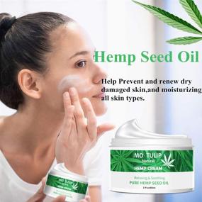 img 1 attached to 🌷 Revitalize and Nourish Your Skin with MO TULIP Hemp Oil Face Cream - Hydrating, Anti-Aging, and Collagen-Boosting Solution (2oz)