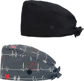 img 4 attached to QBA Adjustable Working Cap with Button: Stylish and Comfortable Hat for Women & Men
