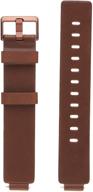 📿 fb169lbdbs inspire leather accessory band - cognac/small by fitbit logo