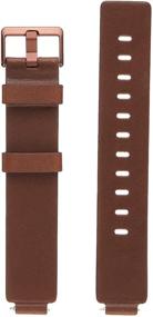 img 3 attached to 📿 FB169LBDBS Inspire Leather Accessory Band - Cognac/Small by FitBit