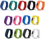 ruentech colorful adjustable wristbands: compatible with garmin vivofit jr/jr 2 | secure watch-style clasp strap | 2-pack, 3-pack, 5-pack | 13 vibrant colors logo