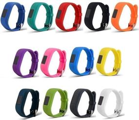 img 4 attached to RuenTech Colorful Adjustable Wristbands: Compatible with Garmin Vivofit jr/jr 2 | Secure Watch-Style Clasp Strap | 2-Pack, 3-Pack, 5-Pack | 13 Vibrant Colors
