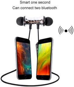 img 1 attached to Наушники Bluetooth Наушники Гарнитура Аккумуляторная