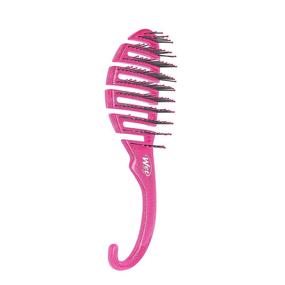 img 3 attached to 🌸 Pink Glitter Wet Brush Shower Detangler - Exclusive Ultra-soft IntelliFlex Bristles - Minimizes Pain, Split Ends, and Breakage - For Women, Men, Wet and Dry Hair