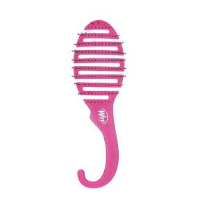 img 4 attached to 🌸 Pink Glitter Wet Brush Shower Detangler - Exclusive Ultra-soft IntelliFlex Bristles - Minimizes Pain, Split Ends, and Breakage - For Women, Men, Wet and Dry Hair