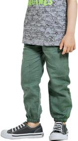 img 2 attached to CUNYI Linen Pull Jogger Casual Boys' Clothing