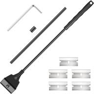 🐟 ultimate aquarium algae scraper cleaner kit for hassle-free fish tank maintenance - 5 stainless steel blades, long handheld tool, and 21.65 inch length логотип