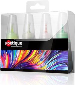 img 1 attached to 🎨 Poétique Real Brush Pen Ink Set: Vibrant Colors, High Pigment Count, Lightfast Watercolor Refills for Springleave Watercolor Brush Pens