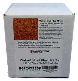 img 2 attached to 🌰 Premium Ground Walnut Shell Media 18-40 Grit - Fine Walnut Shells for Tumbling, Vibratory, or Blasting - 4 lbs (1.8 kg)