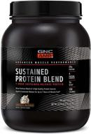 🍫 gnc amp sustained protein blend - chocolate milkshake, 28 servings | high-quality protein powder for optimal muscle fueling logo