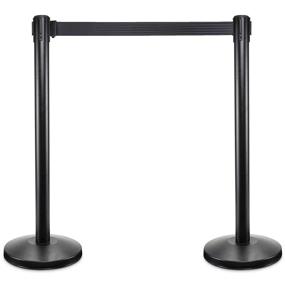 img 4 attached to 🚧 Enhanced Jumbl Stanchions: Retractable Barriers with Added Weight for Superior Stability