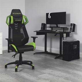 img 3 attached to Experience Ultimate Comfort and Style with the RESPAWN 200 Racing Style Gaming Chair in Green