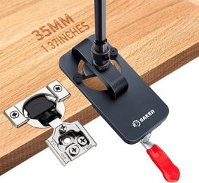 img 3 attached to 🔧 Saker Concealed Hinge Jig Z86-Woodworking 1.37 Inch Hole Puncher Concealed Hinge Hole Drilling Guide Locator Jig (5MM offsets)" - Enhance Product Searchability: Saker Concealed Hinge Jig Z86 - Woodworking 1.37 Inch Hole Puncher & Drilling Guide Locator Jig (5MM Offsets)