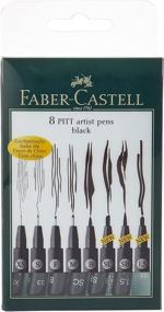 img 2 attached to Faber-Castell FC167137 Wallet Pitt Pen Nibs Art Set: A Versatile Assortment for Masterful Creations