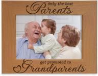 🖼️ kate posh engraved wood picture frame: celebrate grandparenthood - perfect gifts for grandma and grandpa (4x6-horizontal) логотип